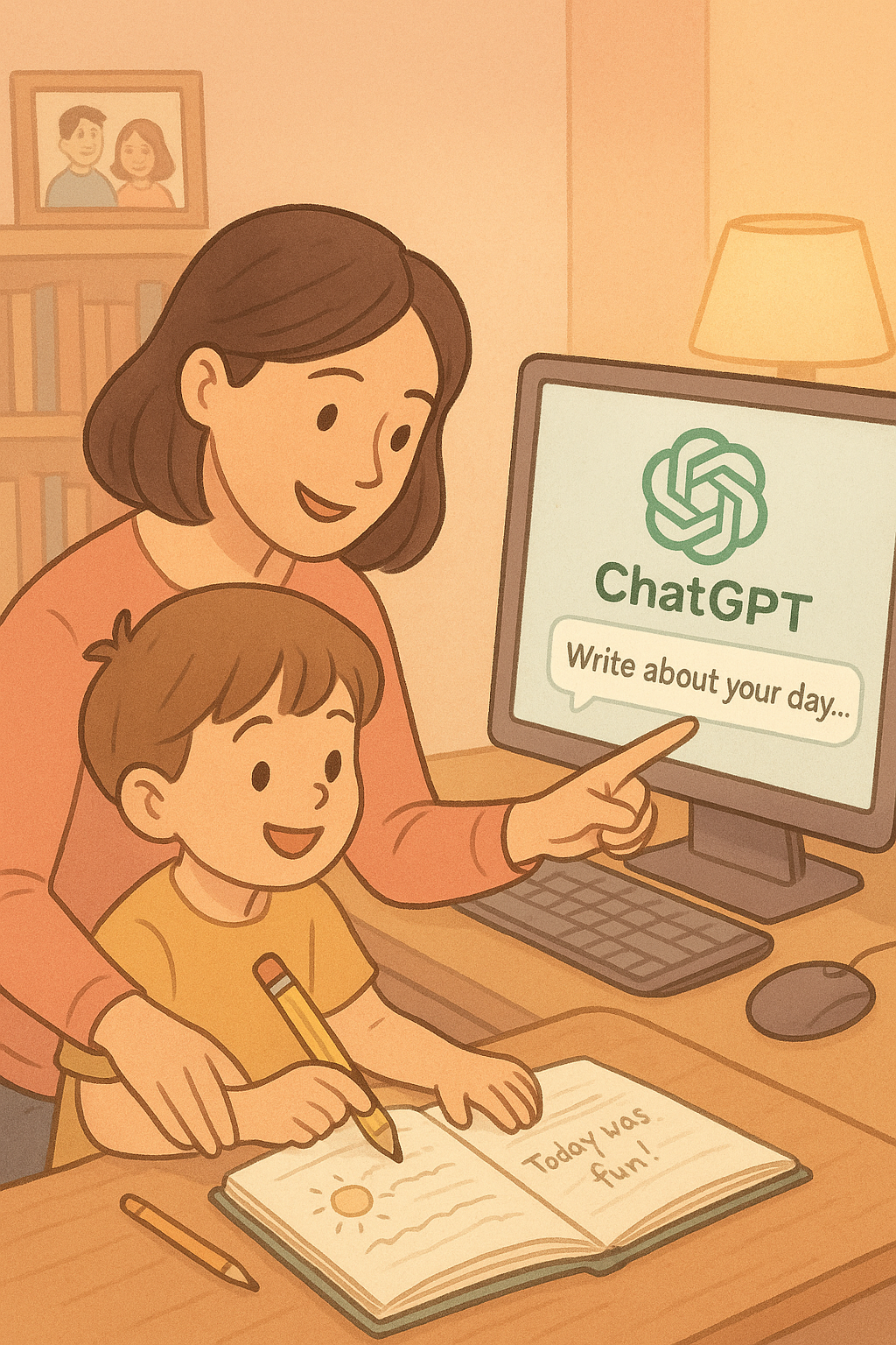 如何用 ChatGPT 陪孩子寫日記？打造家庭AI共學第一步