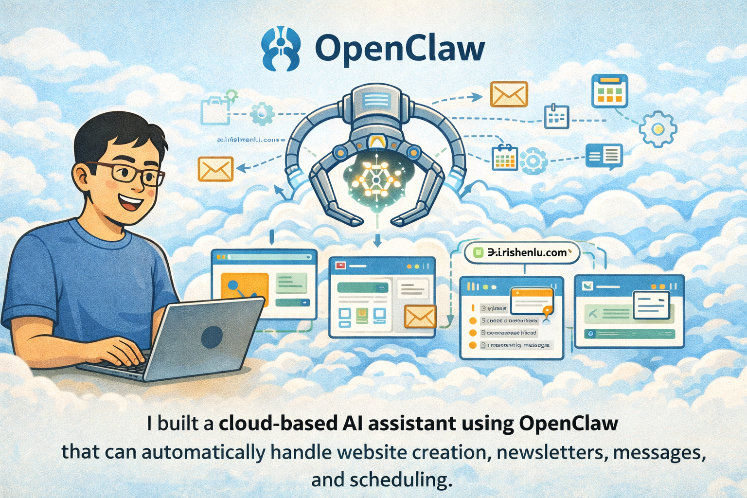 我把 OpenClaw 架在雲端，做了一個會幫我工作的 AI 助理
